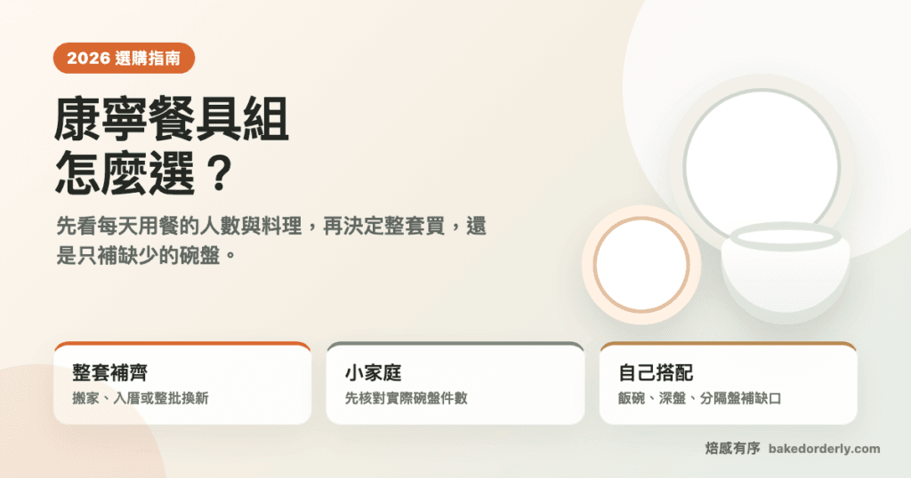 康寧餐具組整套、家庭組與單買碗盤選購指南