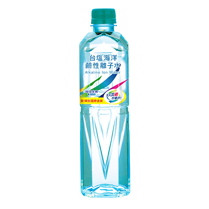 台鹽 海洋鹼性離子水 600ml 瓶身官方產品圖